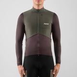 Maglia maniche lunghe Pedaled Odyssey Windblock Merino - Viola PEdALED
