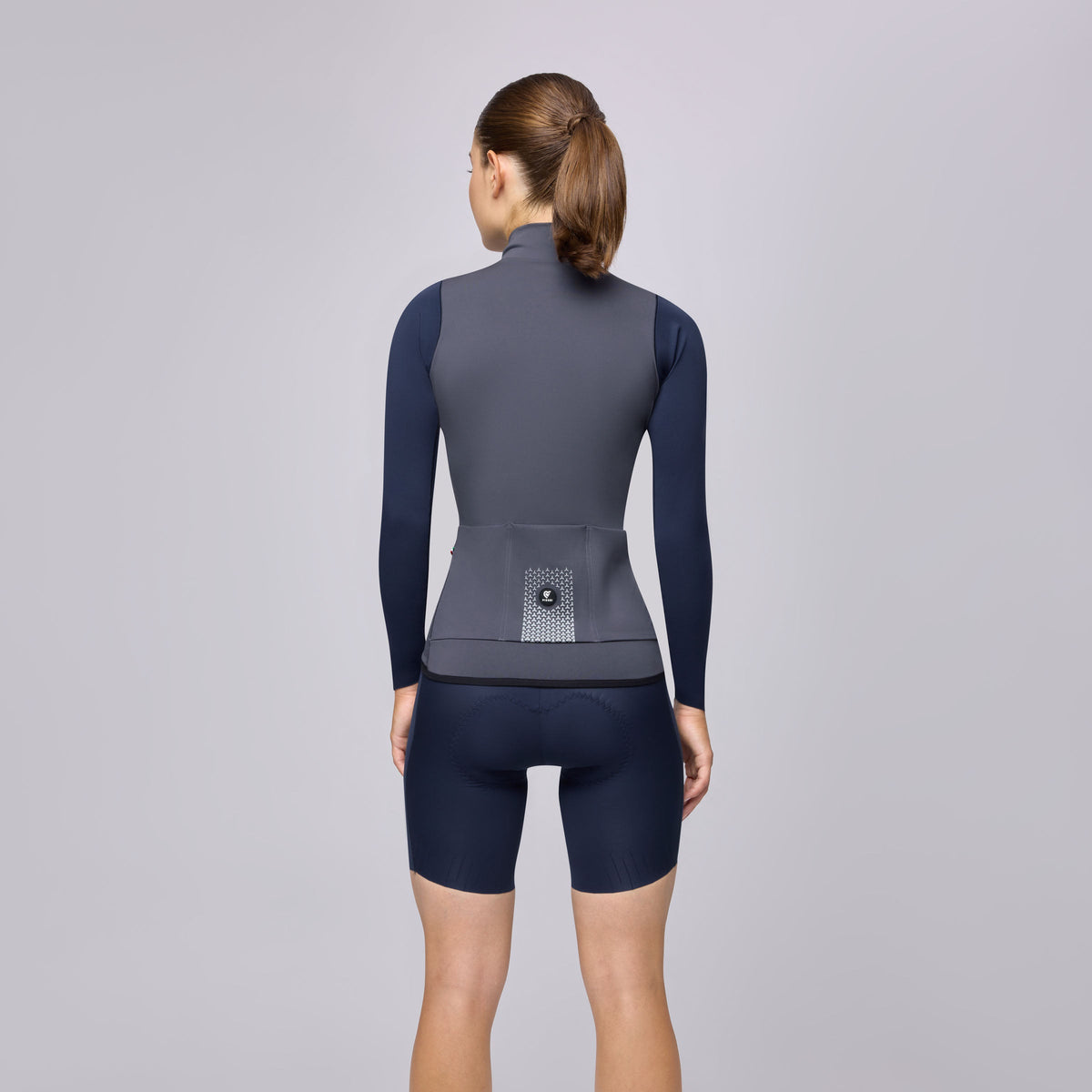 Maillot de manga larga Pissei Primapelle Bicolor - Gris azul