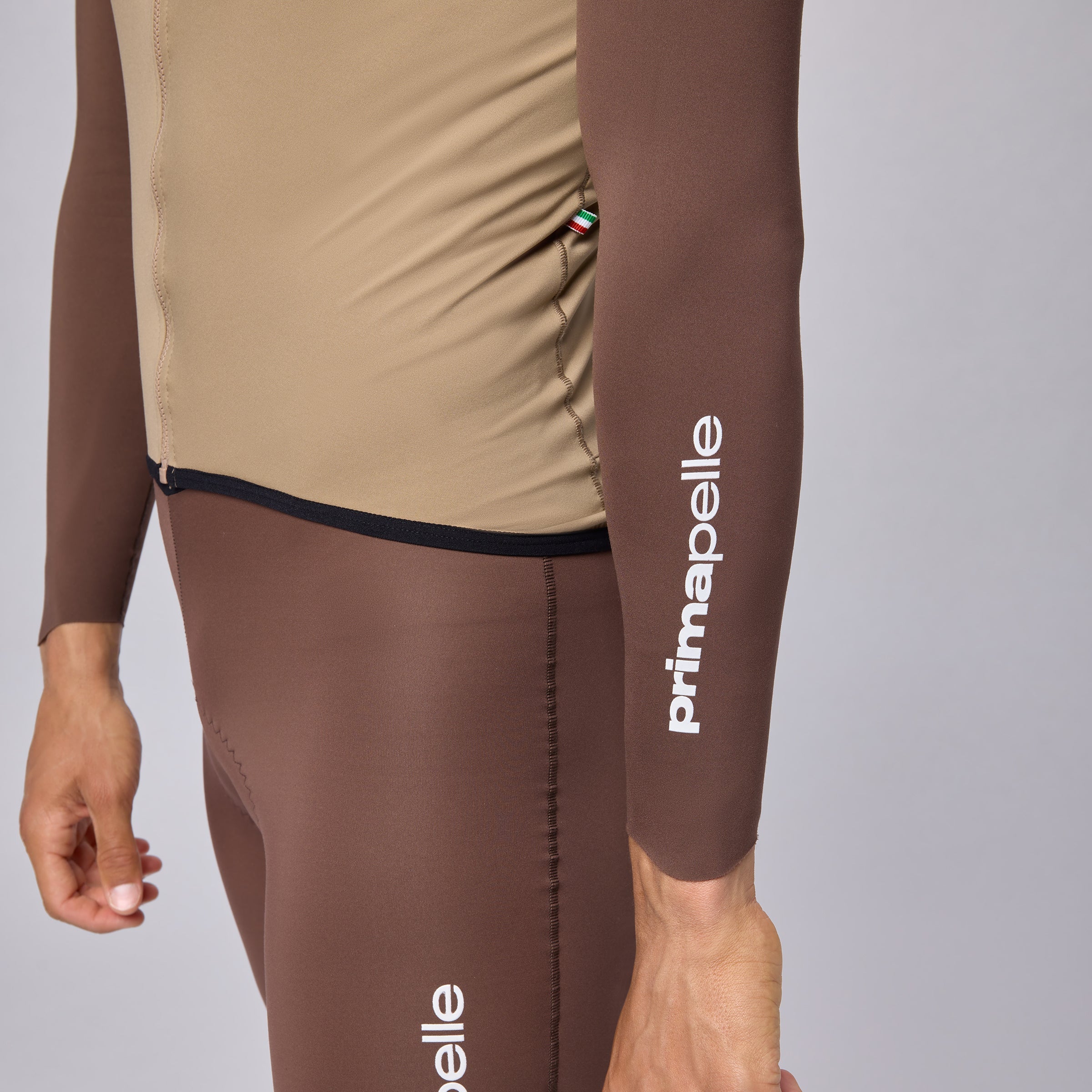 Pissei Primapelle Bicolor Langarmtrikot - Argilla espresso