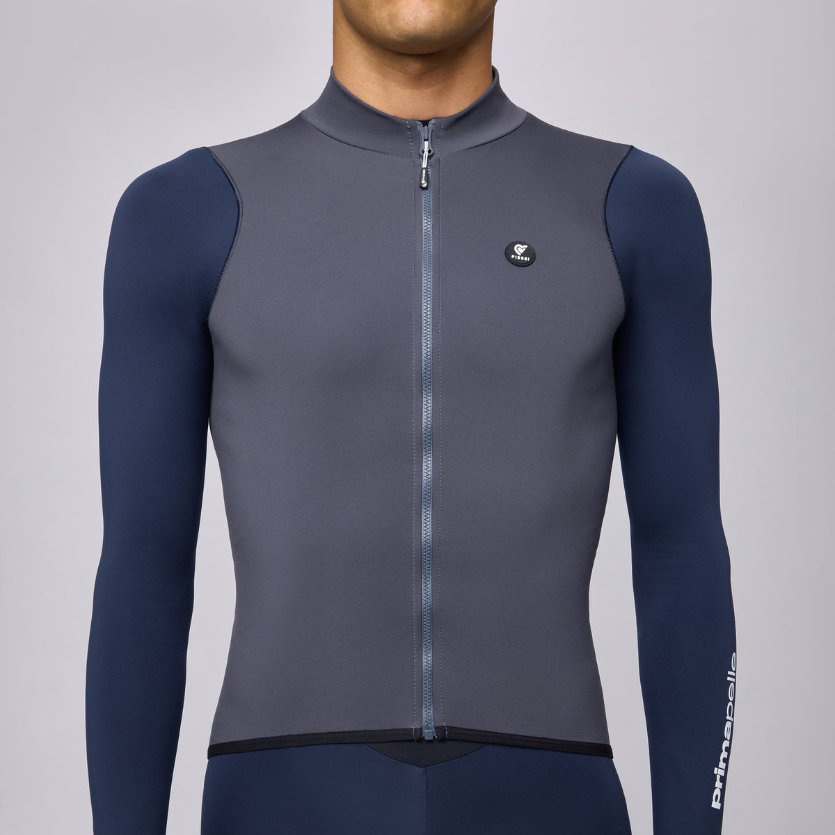 Maillot de manga larga Pissei Primapelle Bicolor - Gris azul