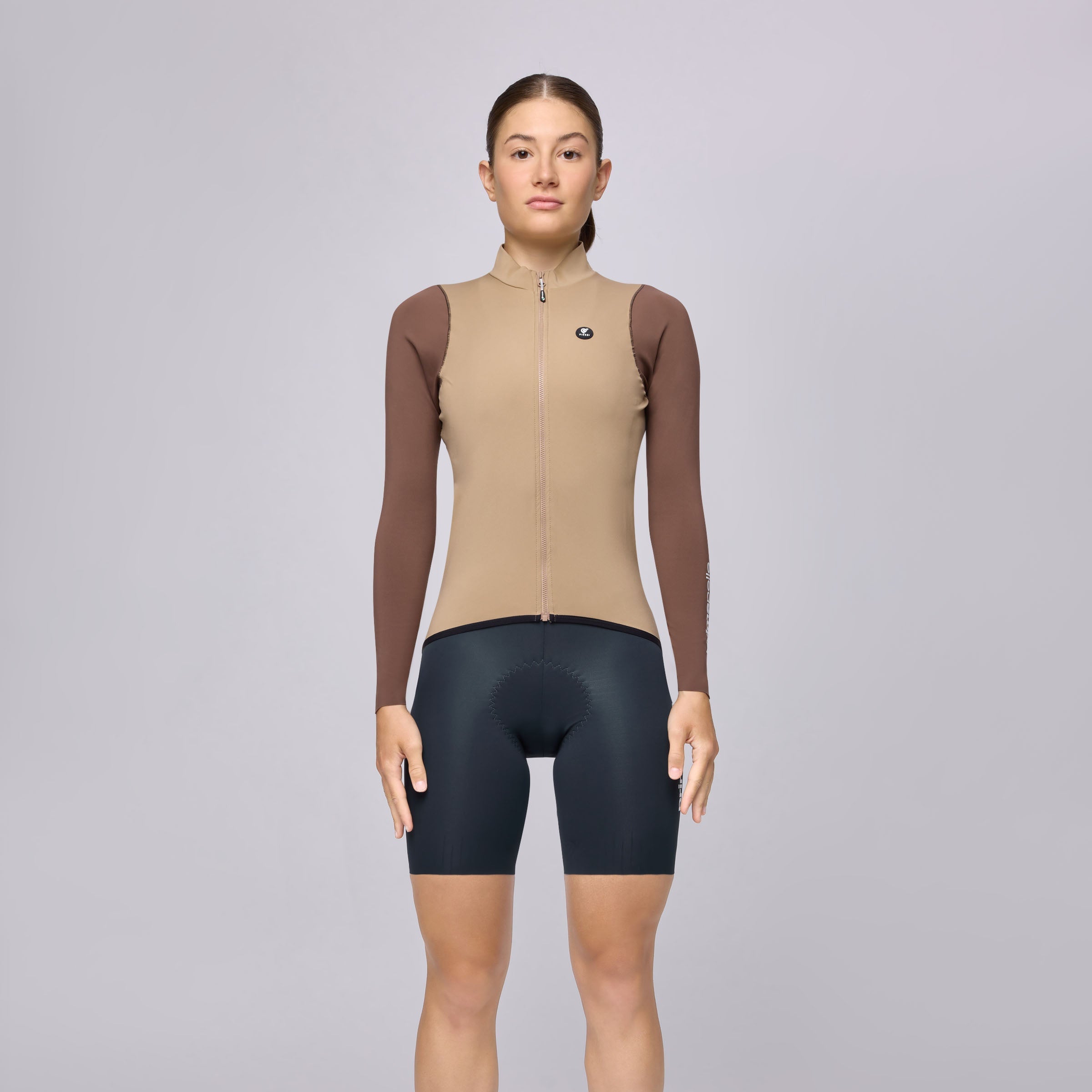 Pissei Primapelle Bicolor Langarmtrikot - Argilla espresso