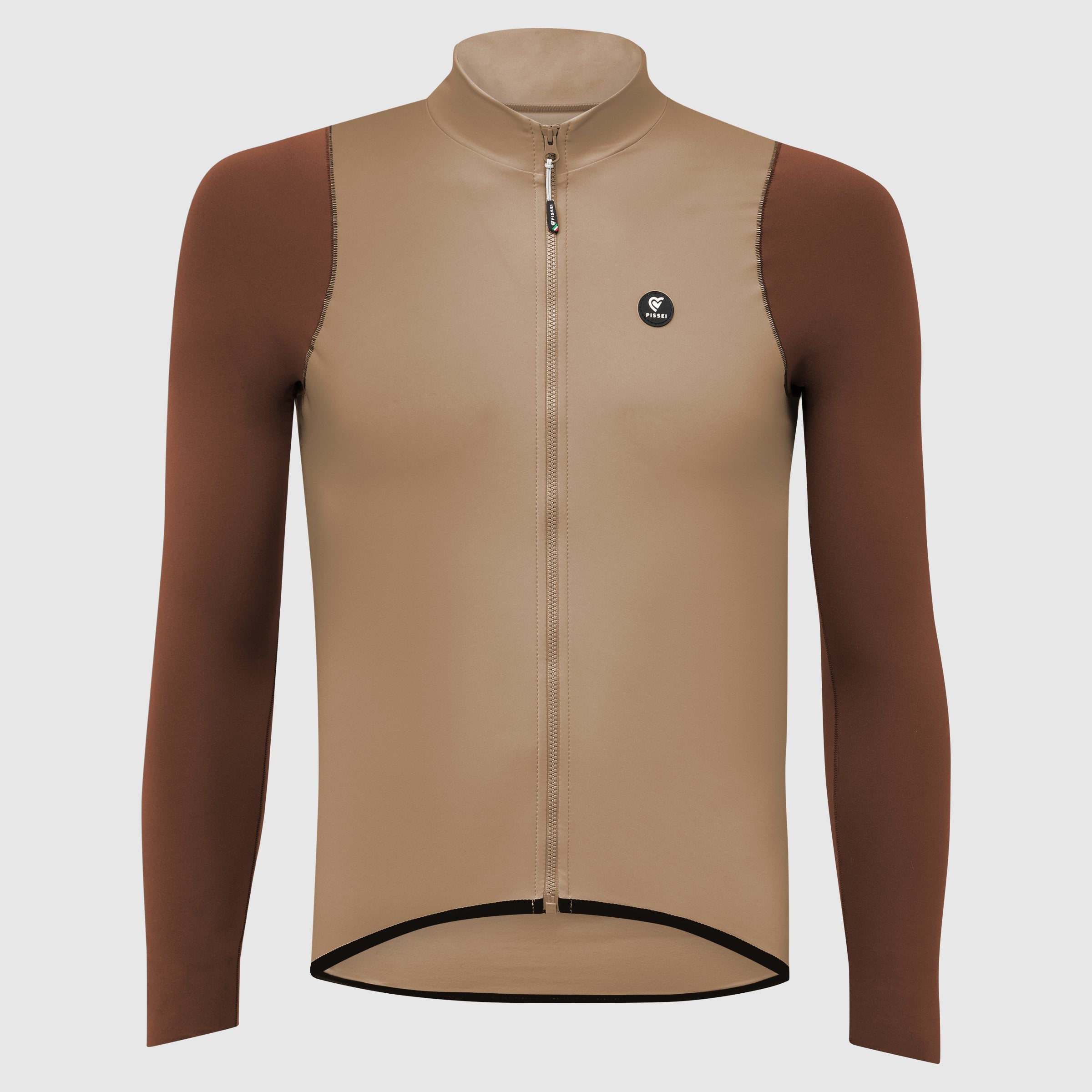 Pissei Primapelle Bicolor Langarmtrikot - Argilla espresso