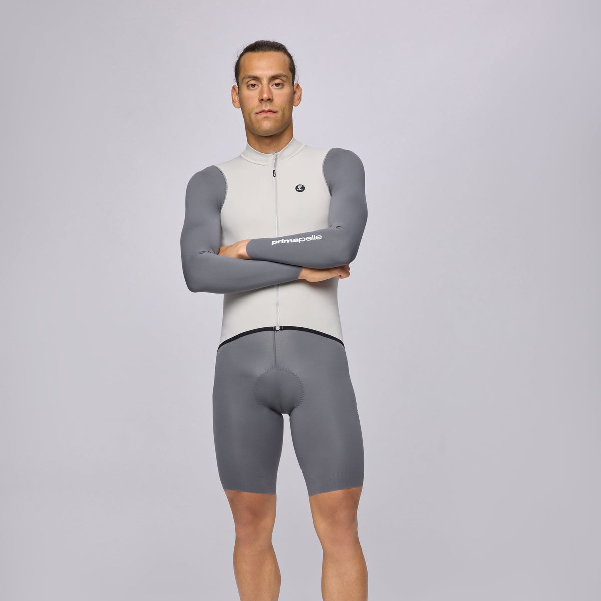 Langarmtrikot Pissei Primapelle Bicolor - Grau Pissei