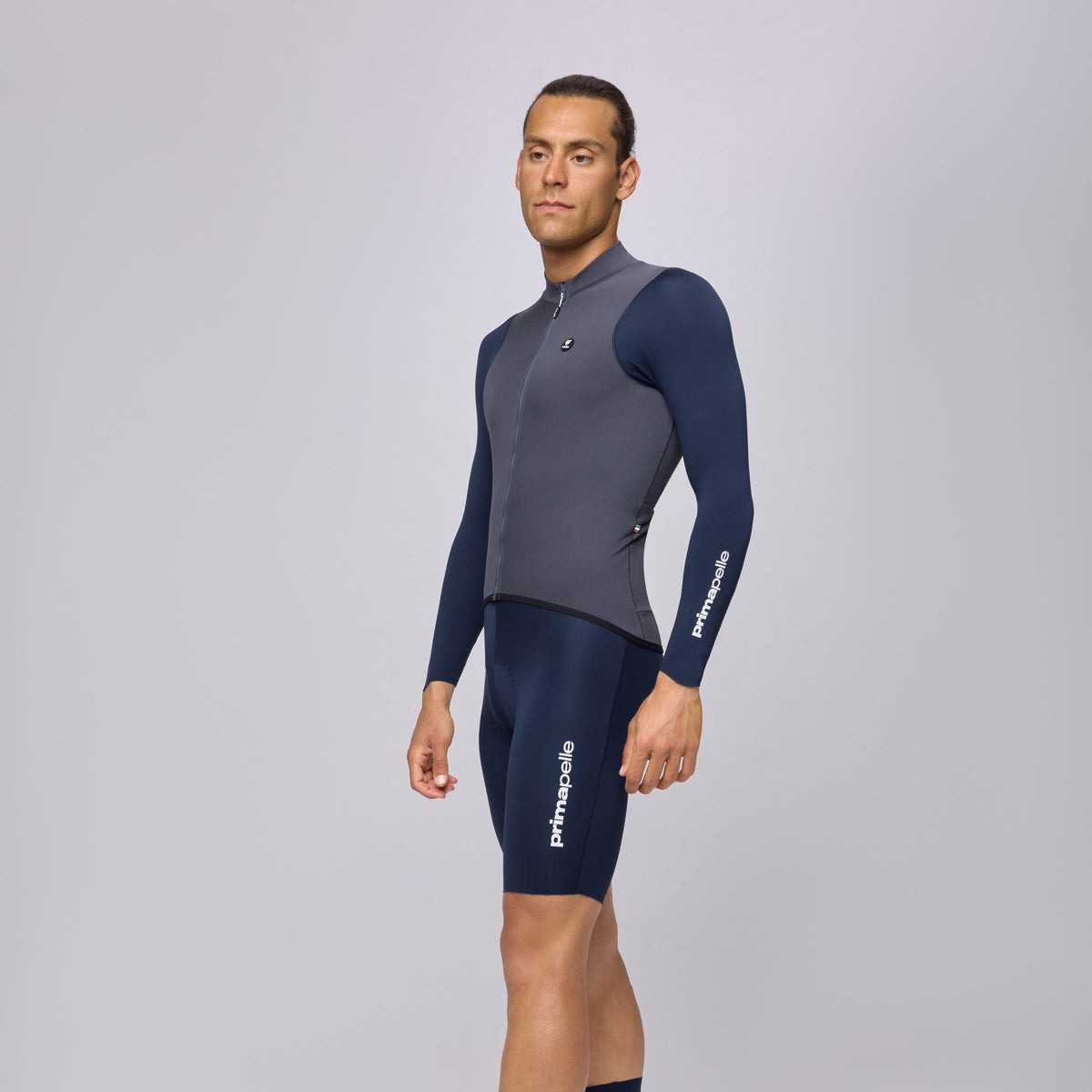 Maillot de manga larga Pissei Primapelle Bicolor - Gris azul