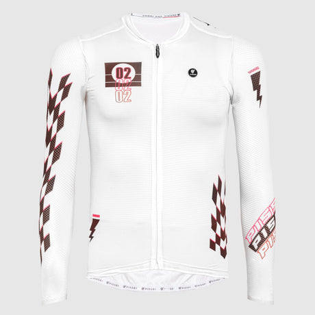 Maillot manga larga Pissei Thunder - Blanco