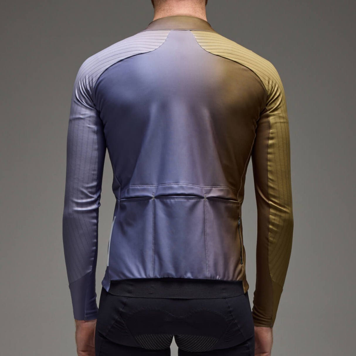 Maglia maniche lunghe Q36.5 Gregarius Hybrid Big Fade - Verde Q36.5