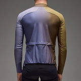 Maglia maniche lunghe Q36.5 Gregarius Hybrid Big Fade - Verde Q36.5