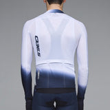 Maillot manga larga Q36.5 Gregarius Hybrid Light Collar Fade - Blanco