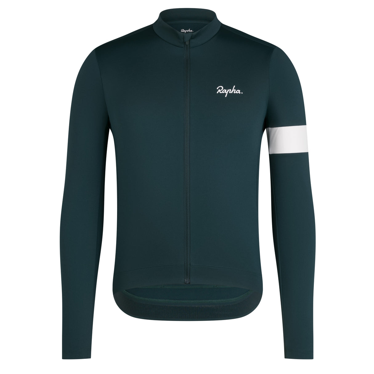 Maglia maniche lunghe Rapha Core - Verde bianco Rapha