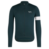 Maglia maniche lunghe Rapha Core - Verde bianco Rapha
