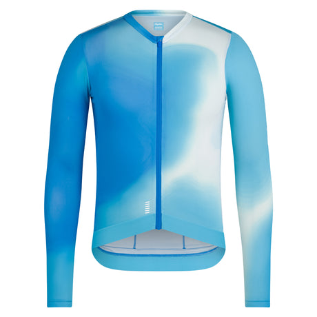 Maglia maniche lunghe Rapha Pro Team Lightweight 3 Surface Print - Azzurro Rapha