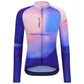Langärmeliges Trikot Santini Luce - Rosa Blau