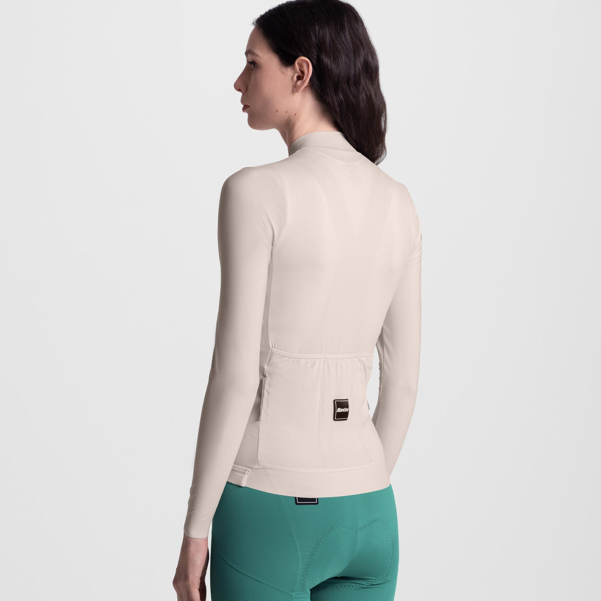 Santini Ready To Ride long sleeve jersey - Beige