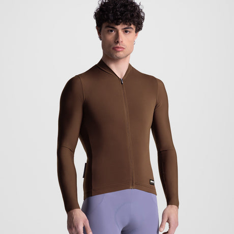 Santini Ready To Ride langarmtrikot - Braun