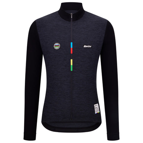Maillot manches longues Santini UCI - Noir