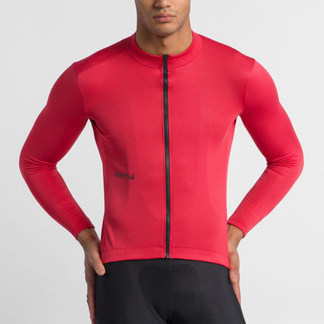Maillot mangas largas Sportful Classic Thermal - Rojo