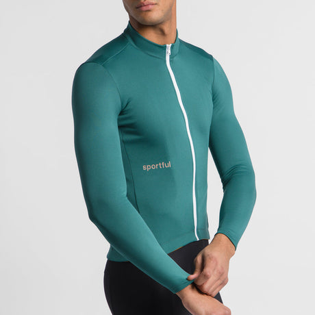Maillot mangas largas Sportful Classic Thermal - Verde