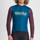 Maglia maniche lunghe Sportful Supergiara Logo - Blu Sportful