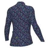 Maglia maniche lunghe donna Ale Pragma Flowery - Blu Ale