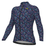Maglia maniche lunghe donna Ale Pragma Flowery - Blu Ale