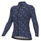 Maillot manches longues femme Ale Pragma Flowery - Bleu