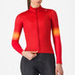 Castelli Corso Thermal frau langarm trikot - Rot