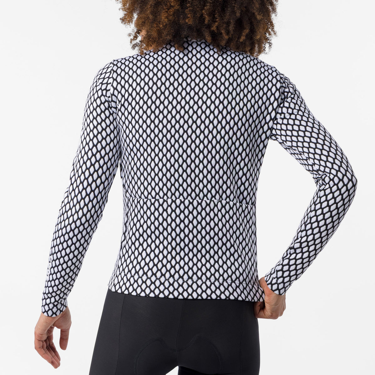 Maglia maniche lunghe donna Castelli Ventra - Nero bianco Castelli