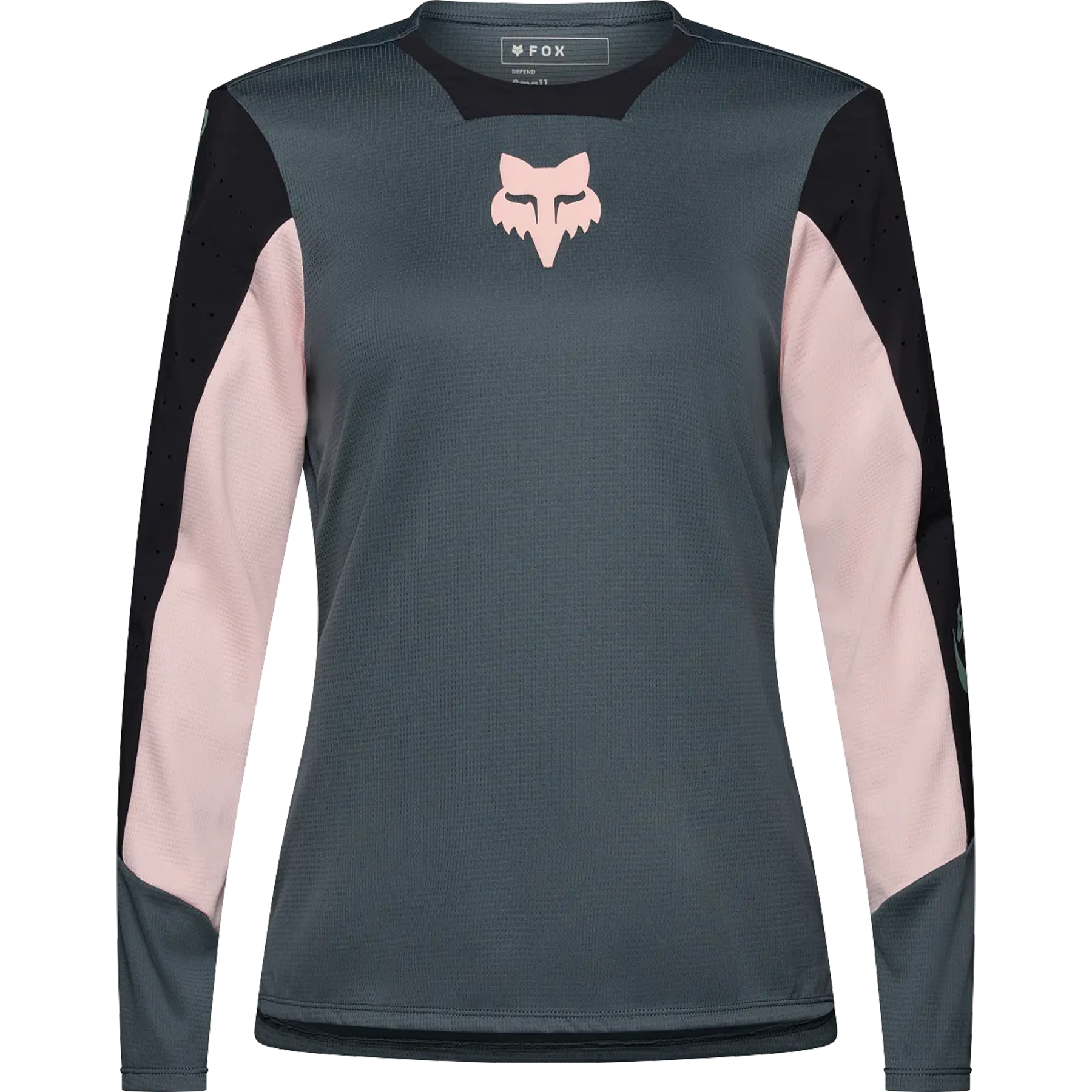 Maillot manga larga mujer Fox Defend Creation - Gris oscuro