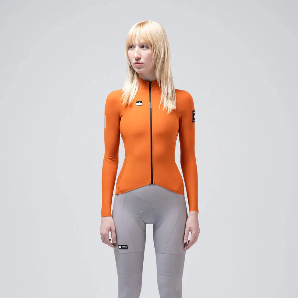 Maglia maniche lunghe donna Gobik Pacer Solid 2.0 Thai - Arancio Gobik