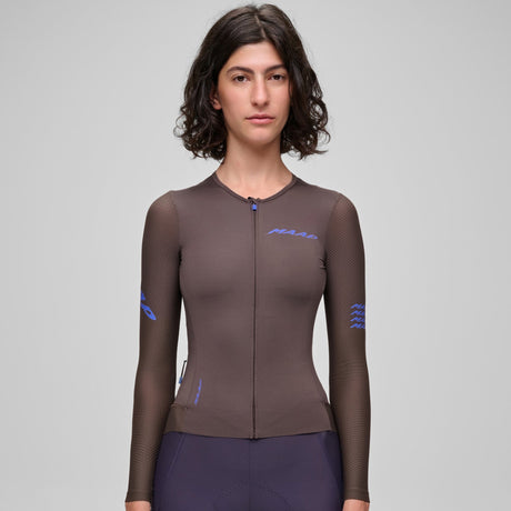 Maillot manga larga mujer Maap Emerge - Marrón