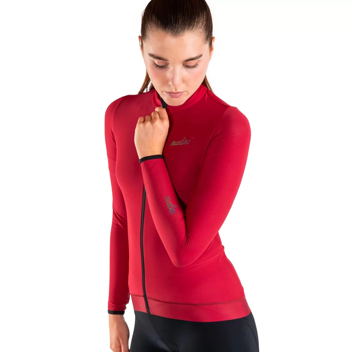 Maglia maniche lunghe donna Nalini New Wrap LS - Rosso Nalini