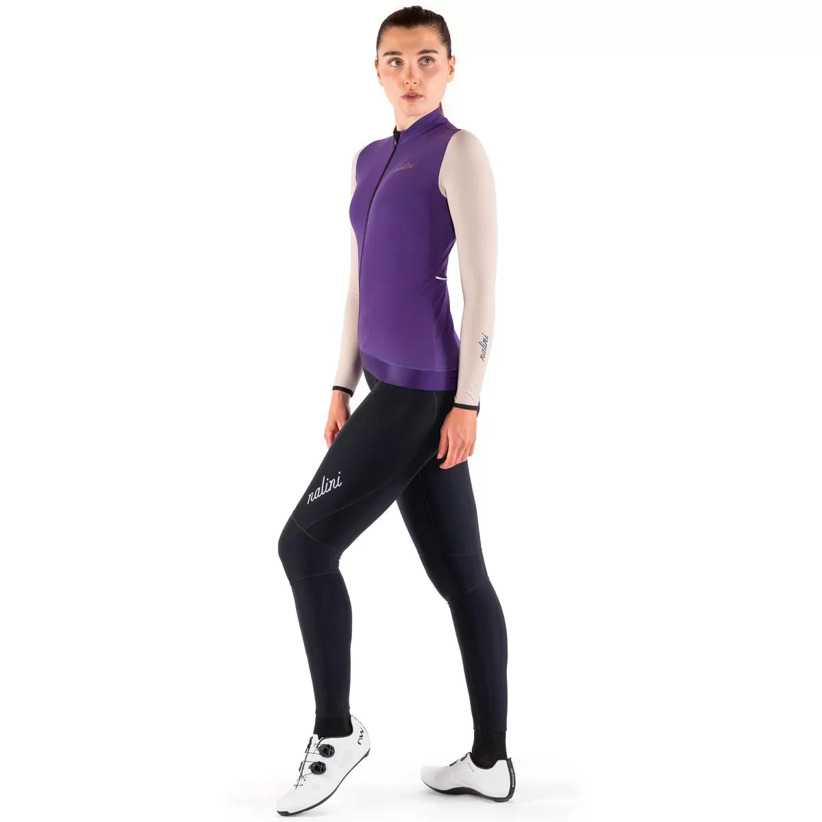 Maglia maniche lunghe donna Nalini New Wrap LS - Viola Nalini