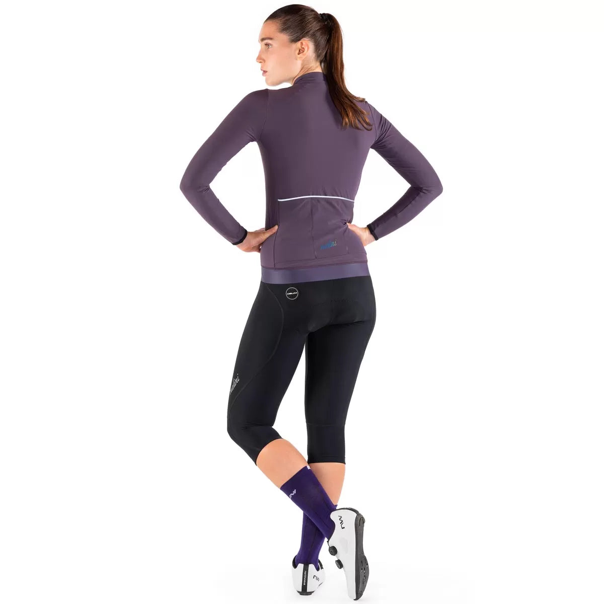 Maglia maniche lunghe donna Nalini New Wrap LS - Viola Nalini