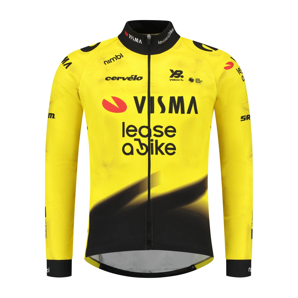 Maglia maniche lunghe donna Team Visma Lease a bike 2026 Yellow B.
