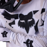 MTB-Langarmtrikot Fox Flexair Diffuse - Weiß