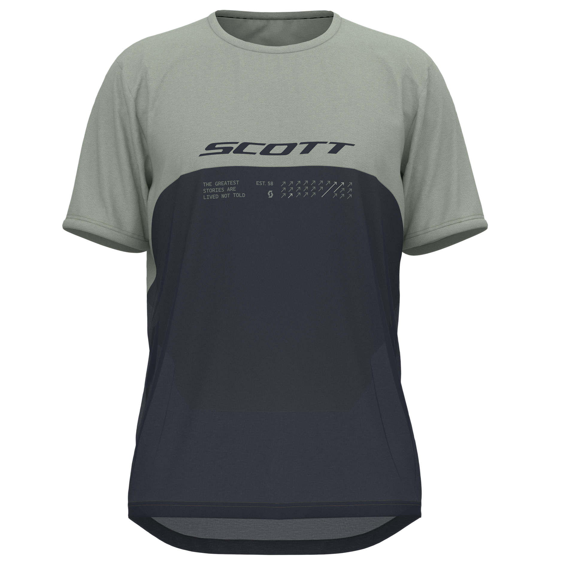 Maglia mtb Scott Trail Vertic DRI - Blu grigio Scott
