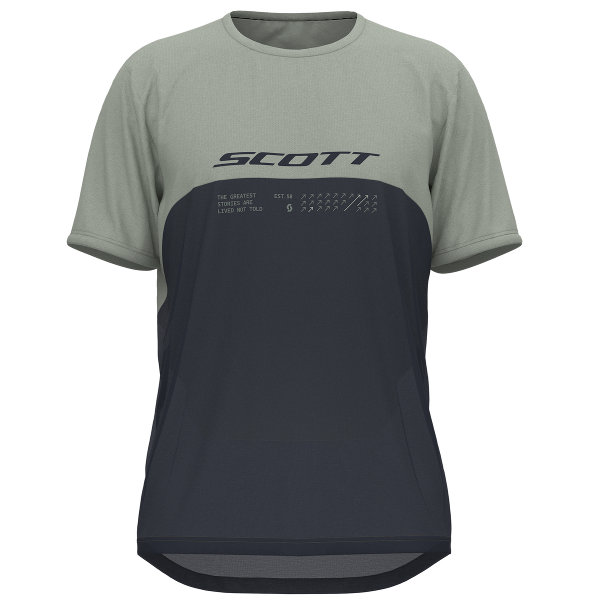 Maillot vtt Scott Trail Vertic DRI - Bleu gris