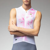 Maglia senza maniche Ale PR-E Mirror - Bianco rosa Ale