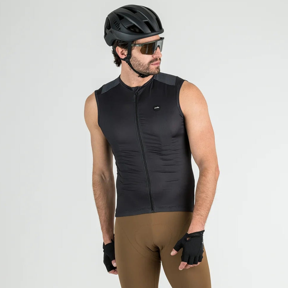 Maglia senza maniche Rh+ Vento - Nero Zerorh