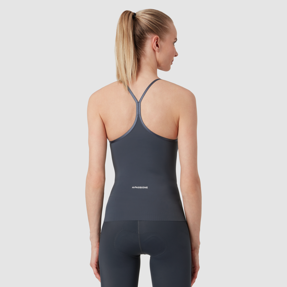 Maglia smanicata donna La Passione Flow - Grigio titanio La Passione