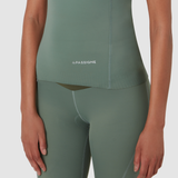 Maglia smanicata donna La Passione Flow - Verde militare La Passione