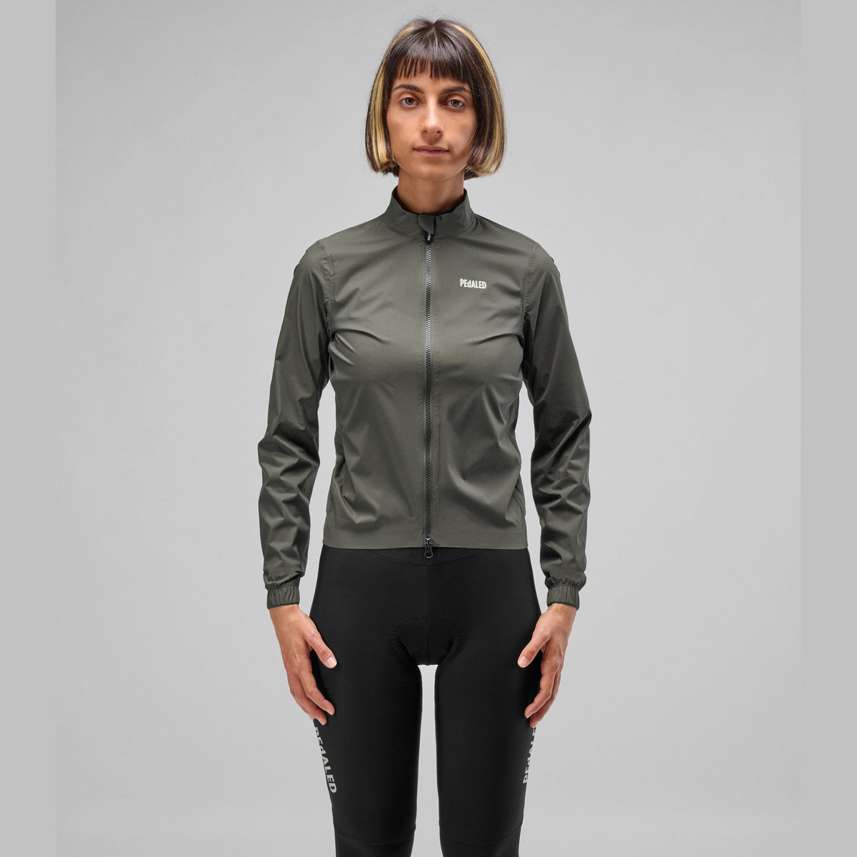 Mantellina donna Pedaled Element Waterproof - Grigio antracite PEdALED