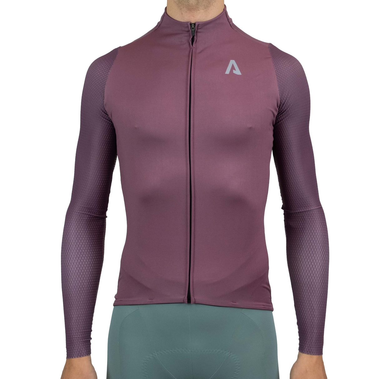 Langarmtrikot All4cycling Color - Bordeaux