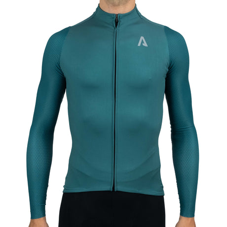 Maillot manches longues All4cycling Color - Bleu pétrole
