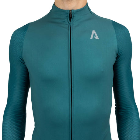 Maillot manches longues All4cycling Color - Bleu pétrole