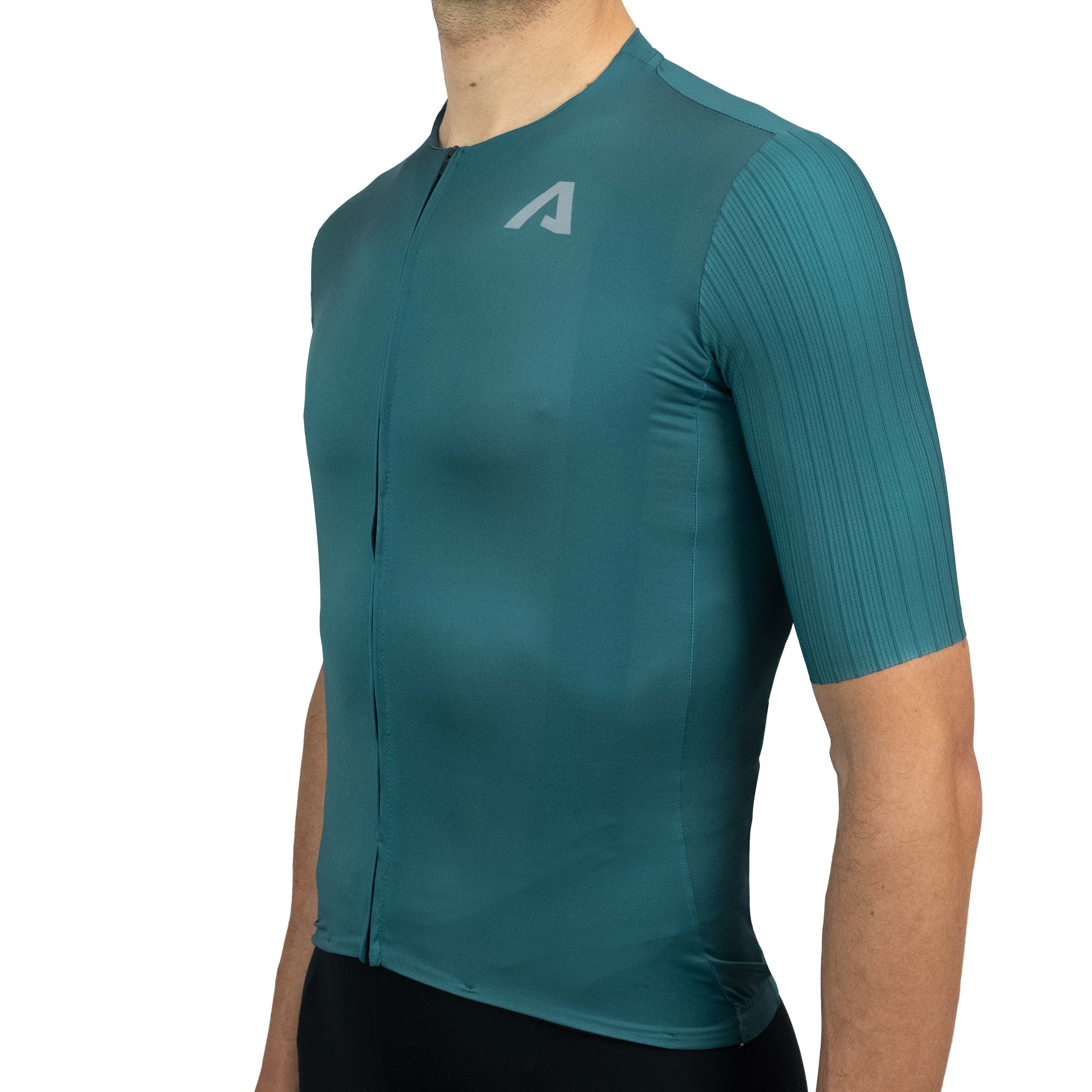 Maillot All4cycling Race Color - Verde petróleo