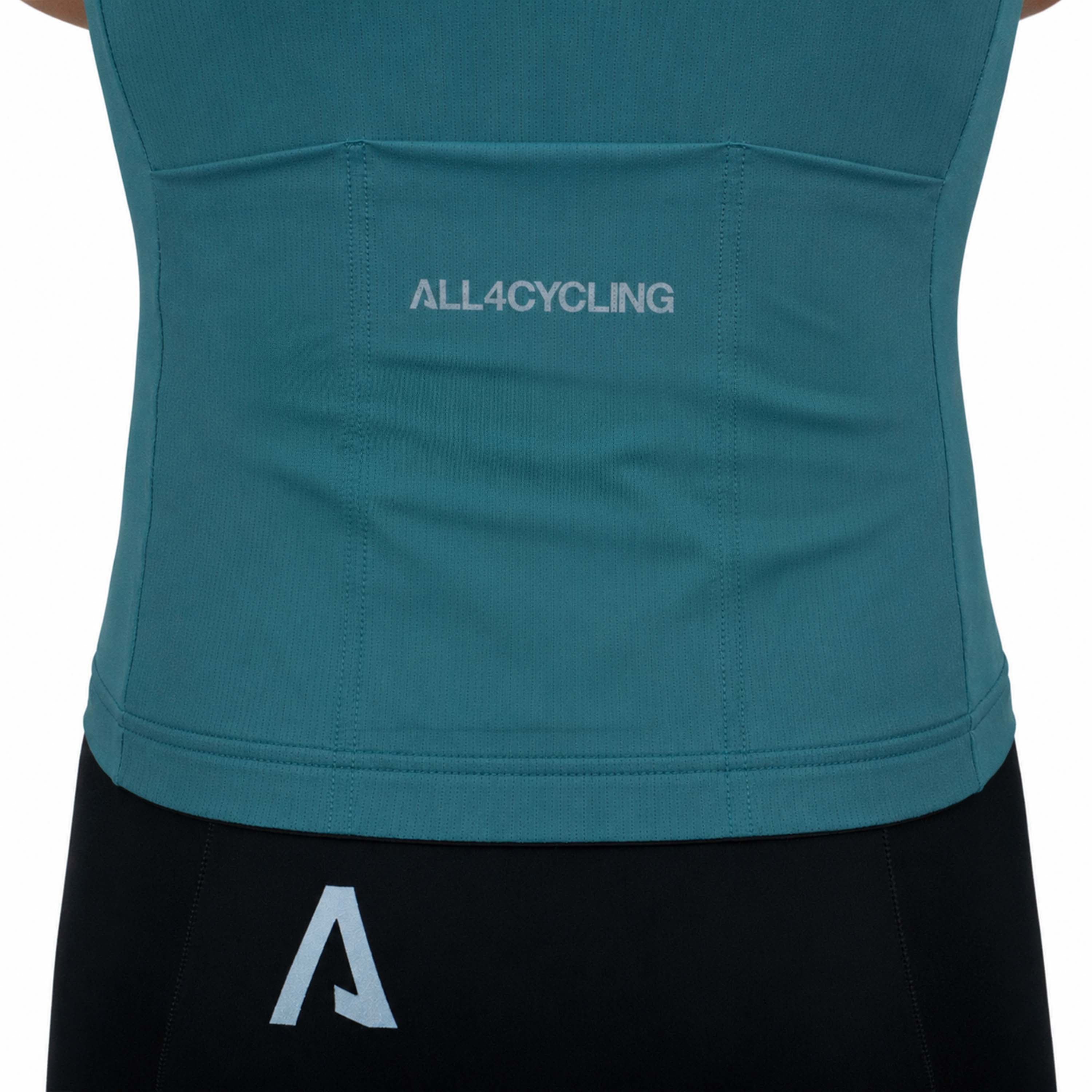 Maillot All4cycling Race Color - Verde petróleo