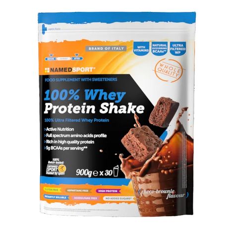 Named 100% Whey Protein Shake 900g - Choco Brownie Named