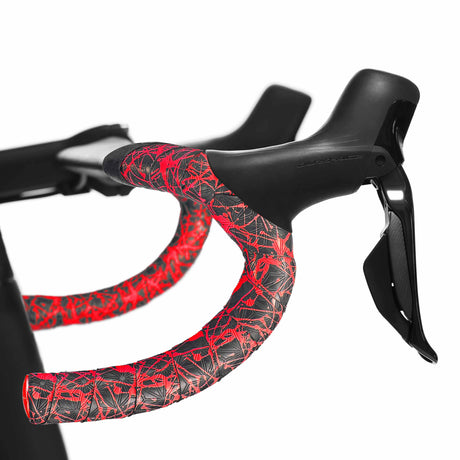 Nastro Manubrio Supacaz Super Sticky Kush Splat - Rosso Supacaz