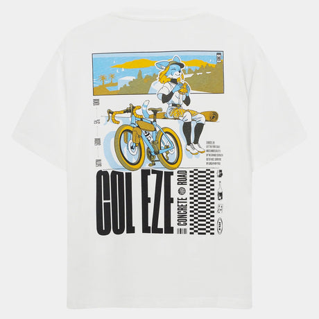 T-Shirt Cafe du Cycliste Col D'Eze - Blanc